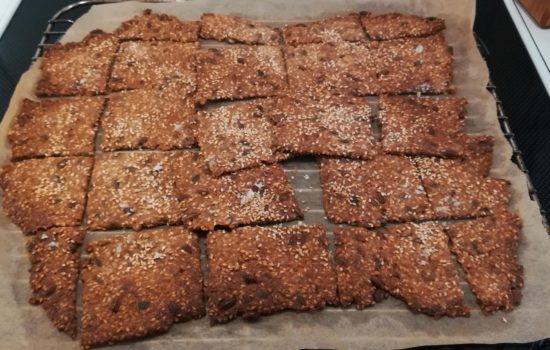 Lækre sprøde knækbrød med salt flager.