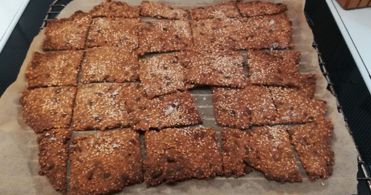 Lækre sprøde knækbrød med salt flager.